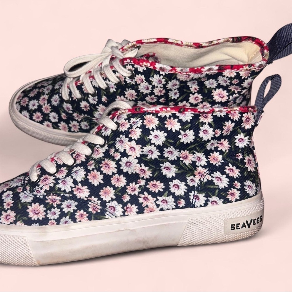 SeaVees Pink and Black Casual Sneakers - Picture 3 of 8